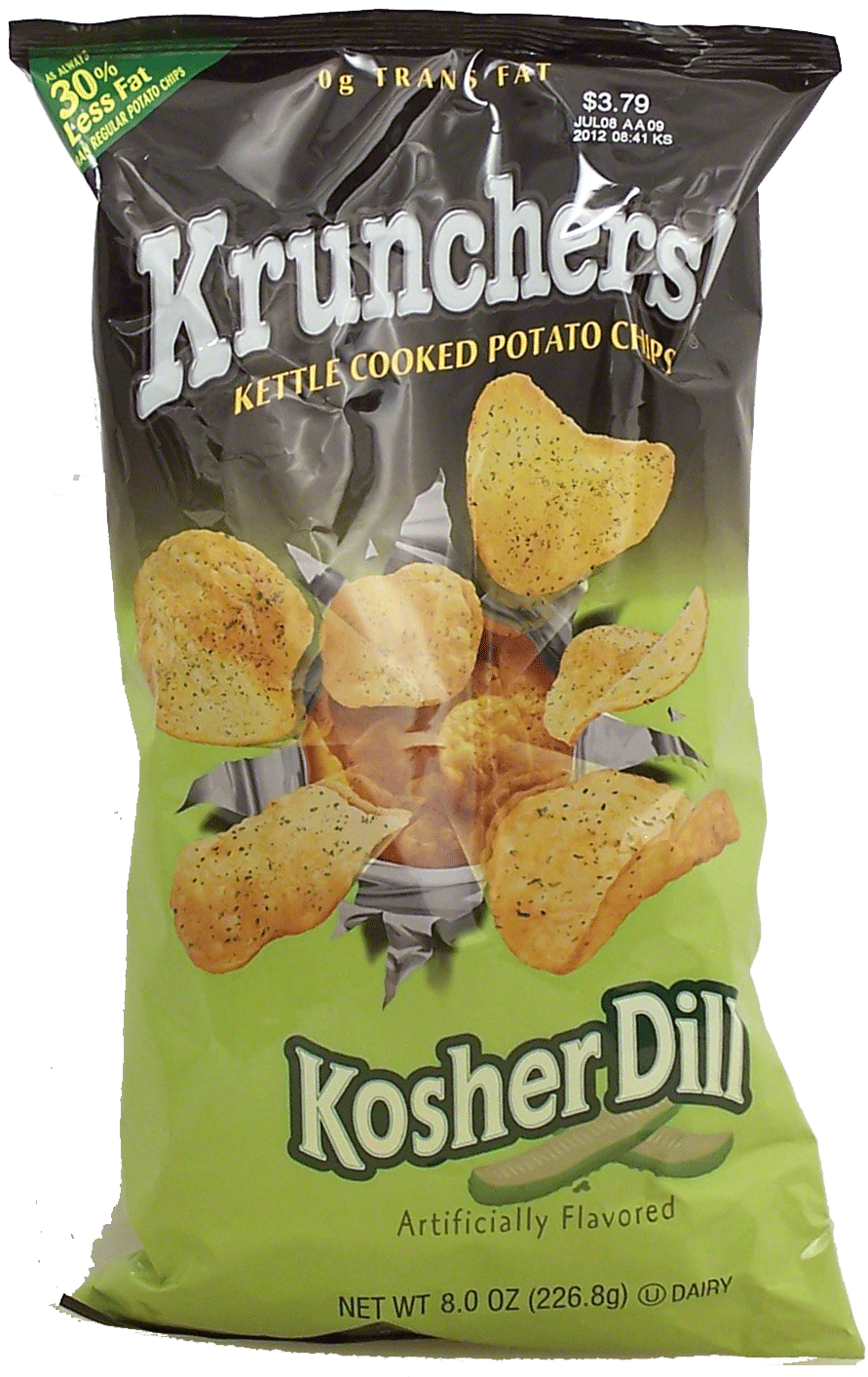 Krunchers!  kosher dill flavored potato chips Full-Size Picture